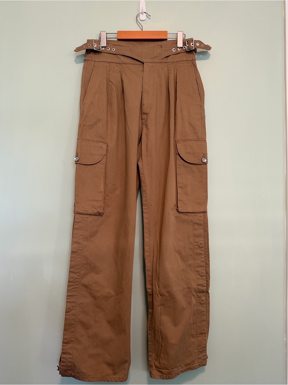 DIESEL Chiku Brown Cotton Cargo Pants (Size 8)
